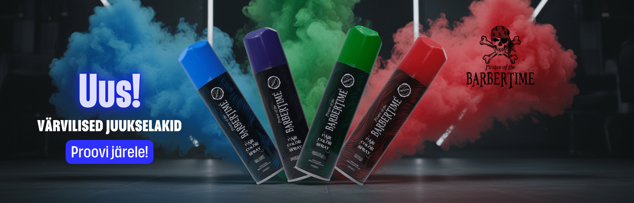 Barbertime Värvilised juukselakid