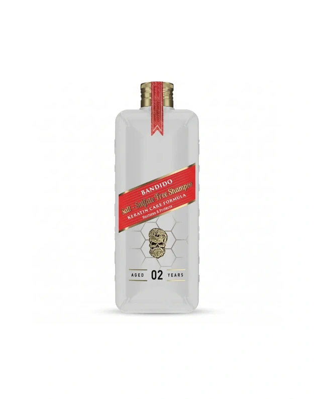 Bandido Salt-Sulfate Free KERATIN Shampoo Atkuriamasis plaukų šampūnas, 350 ml