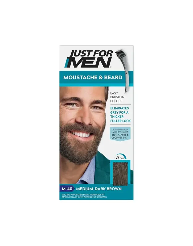 Just For Men ūsų ir barzdos dažai Dark Brown M-40, 28 g