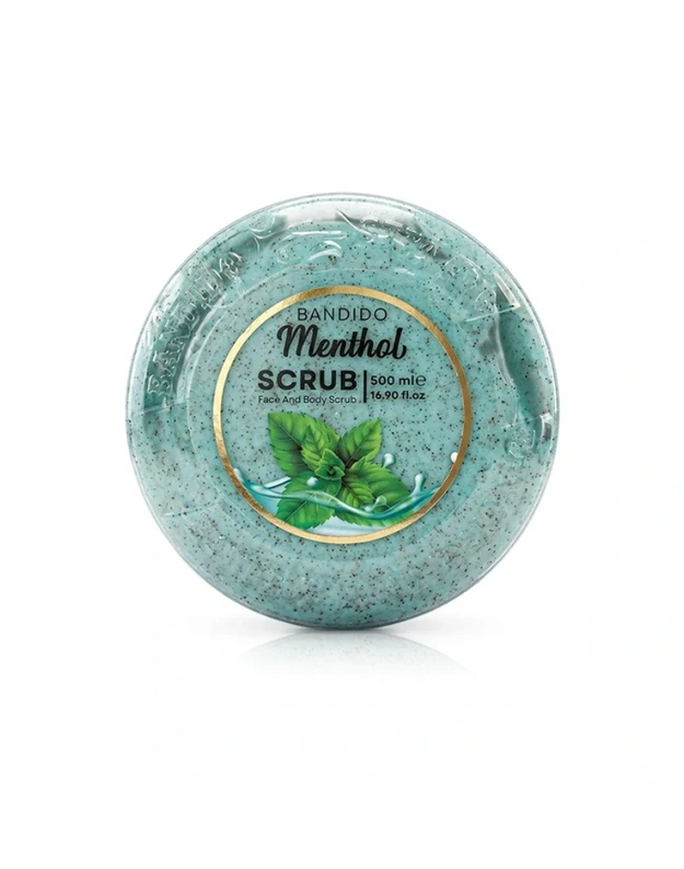 Bandido Face & Body Scrub MENTHOL Šveitiklis veidui ir kūnui, 500 ml