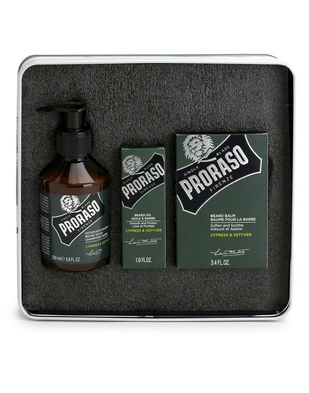 Proraso Cypress & Vetyver Vintage Beard Care Kit Vintage Beard Set, 1 tk