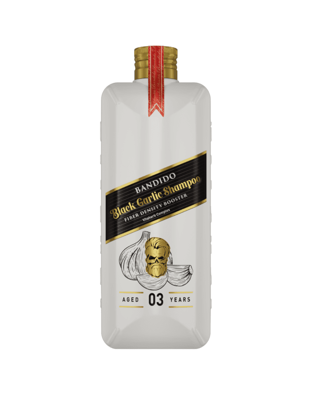 Bandido Hair Shampoo BLACK GARLIC Stiprinantis plaukų šampūnas, 350 ml