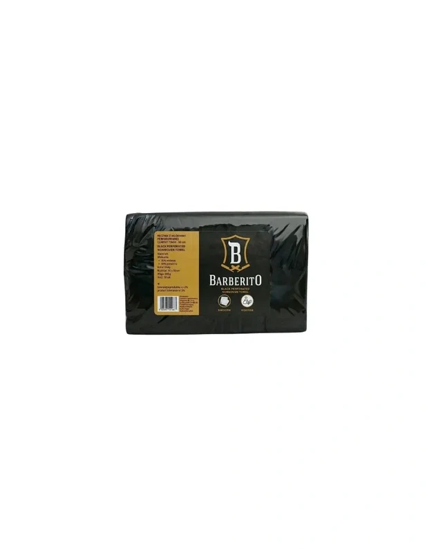 Barberito Black Nonwoven Towels Juodi neaustinės medžiagos rankšluosčiai 70x50, 50 vnt.