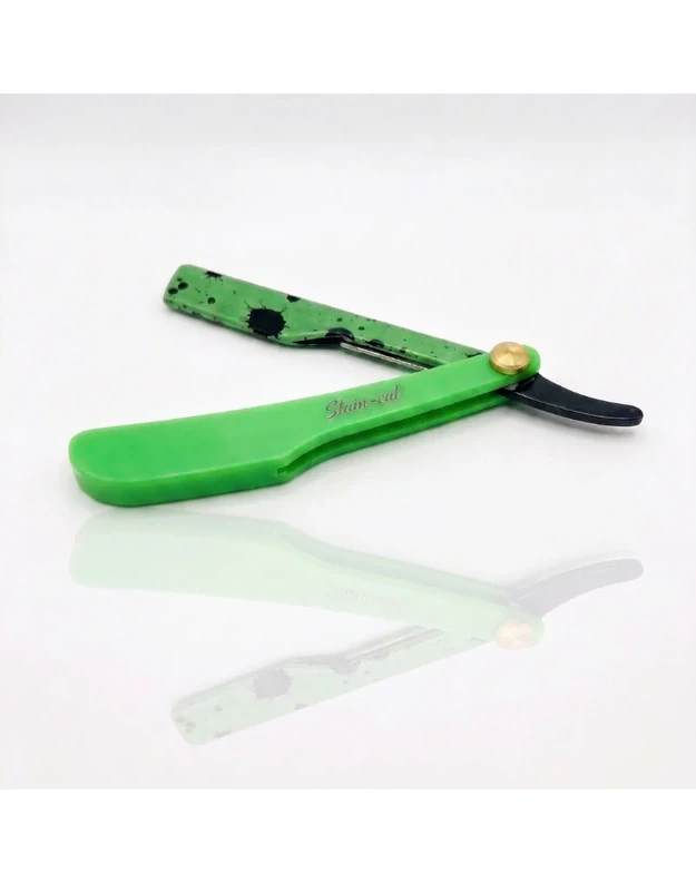 Stain-Cut Green Colour Razor Vienašmenis skustuvas plastmasine rankena, žalias, 1 vnt.