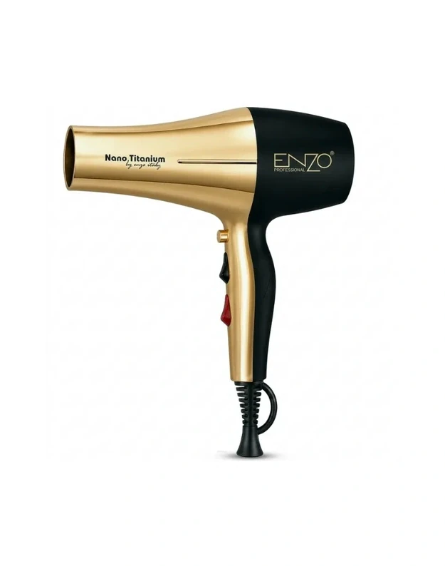 ENZO Professional Plaukų džiovintuvas EN-8862-B, Nano Titanium Black Gold, 1845W