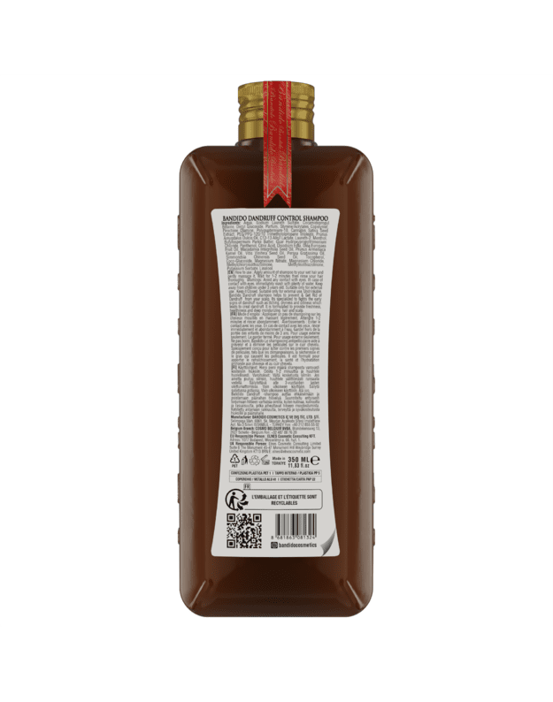 Bandido Hair Shampoo DANDRUFF CONTROL Plaukų šampūnas nuo pleiskanų, 350 ml