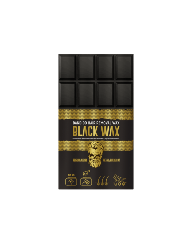 Bandido Hair Removal Wax BLACK Depiliacinis vaškas, 500g