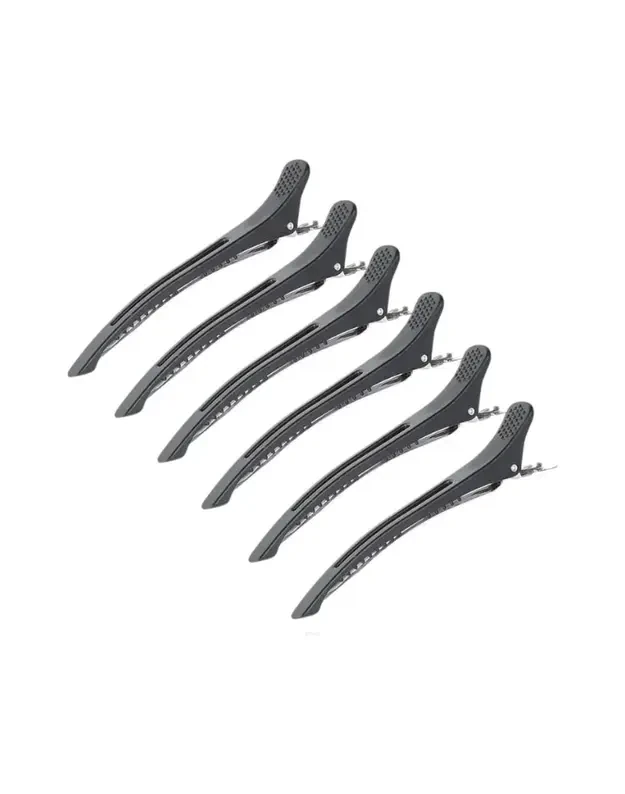 WG plaukų segtukai E-12-1, juodi, 6 vnt.