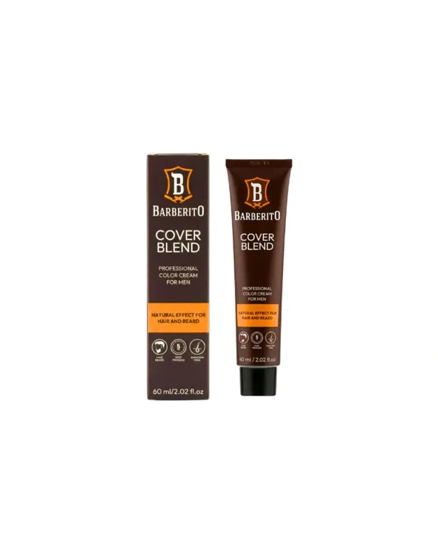 Barberito Cover Blend For Men Tonuojantis kremas plaukams ir barzdai, 6 Dark Blonde, 60 ml