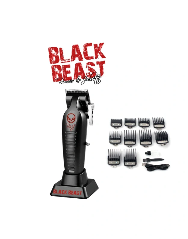 R&J Hair Clipper BLACK BEAST Plaukų kirpimo mašinėlė, 1 vnt.