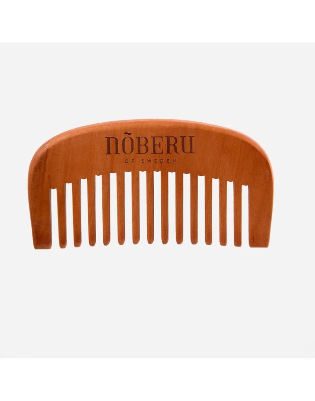Noberu Premium Pear Wood Beard Comb Barzdos Šukos