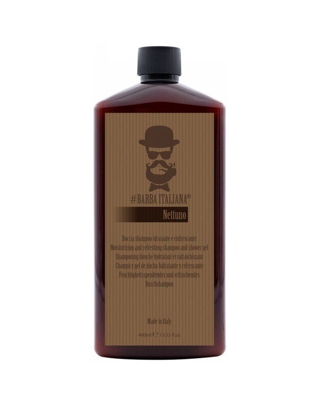 Barba Italiana Nettuno Drėkinamasis Šampūnas Ir Dušo Gelis, 400 ml