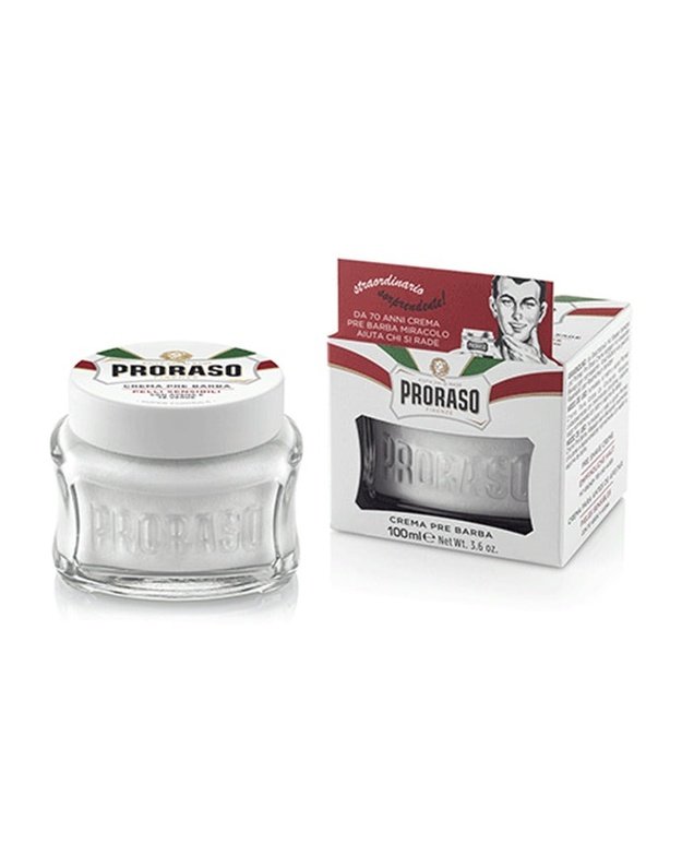 Proraso White Line Pre-Shaving Cream Крем для чувствительной кожи перед бритьем, 100мл