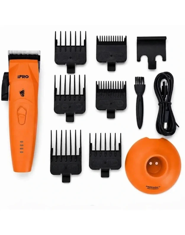 iPRO Hair Clipper Belaidė plaukų kirpimo mašinėlė S8193, Oranžinė