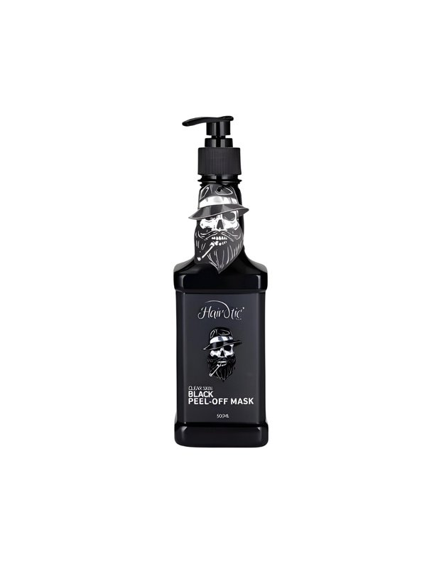 Hairotic Peel Off Mask Black Nulupama veido kaukė vyrams, 500 ml  (2026.09)
