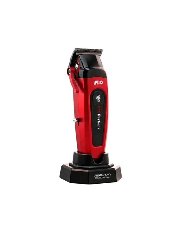 iPRO Professional Hair Clipper Profesionali belaidė plaukų kirpimo mašinėlė S1095-A, Raudona