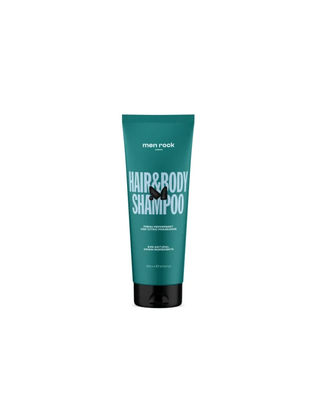 Men Rock Hair & Body Shampoo Šampūnas ir kūno prausiklis vyrams, 200 ml