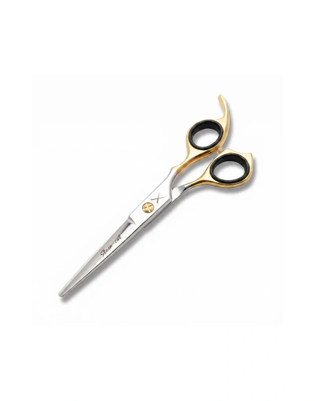 Stain-Cut Silver & Gold Hairdressing Scissors Profesionalios plaukų kirpimo žirklės, 5.5"
