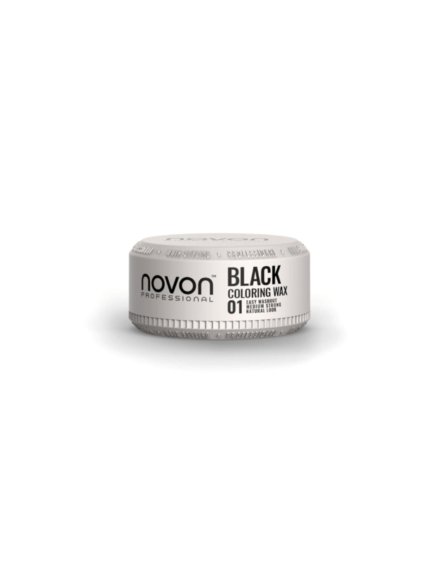 Novon Coloring Wax Dažantis vaškas plaukams ir barzdai, 01 BLACK, 100ml