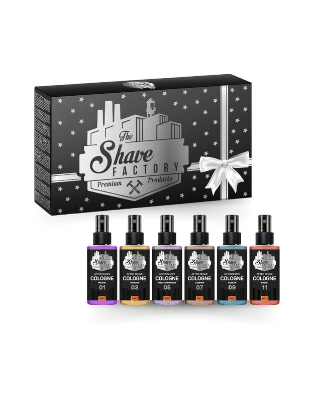 The Shave Factory After Shave Cologne Giftset 01 Odekolonų po skutimosi dovanų rinkinys, 6x50 ml