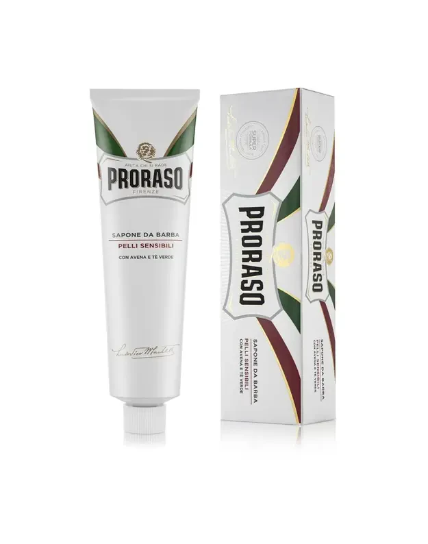 Proraso White Line Shaving Cream Nomierinošs skūšanās krēms jutīgai ādai, 150 ml