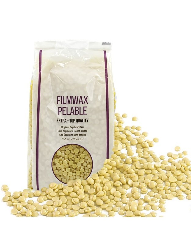 FILMWAX Pelable Depiliacinis vaškas granulėmis, Yellow, 1000 g
