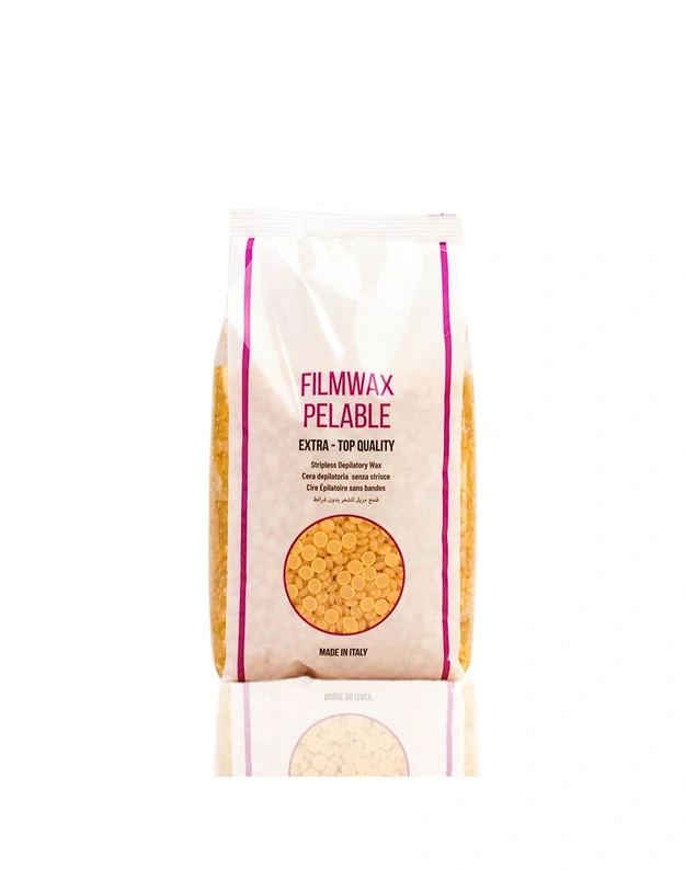 FILMWAX Pelable Depiliacinis vaškas granulėmis, Yellow, 1000 g