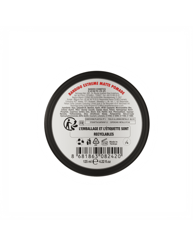 Bandido Extreme Matte Pomade Матовая помада для волос, 125 мл