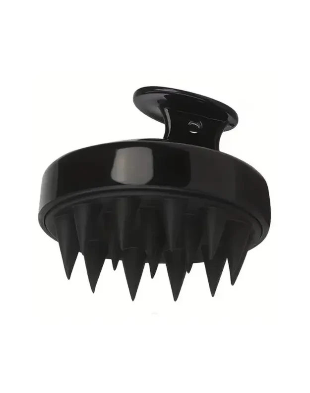 WG masažinis galvos odos šepetys, juodas Q-76, 1 vnt.