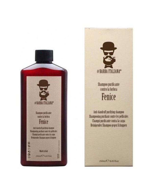 Barba Italiana Fenice Šampūnas Nuo Pleiskanų, 250 ml