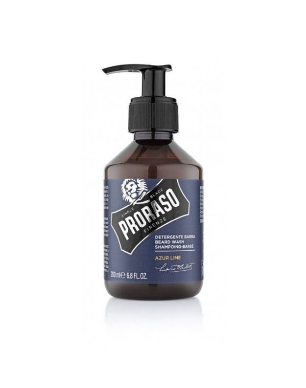 Proraso Azur Lime Beard Wash Barzdos Šampūnas, 200 ml