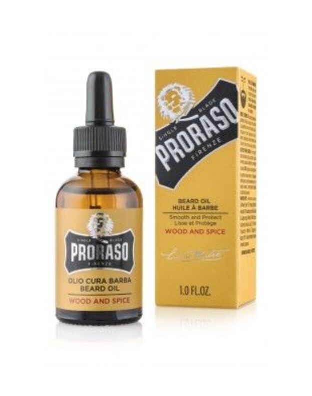 Proraso Wood & Spice Beard Oil Barzdos Aliejus, 30ml