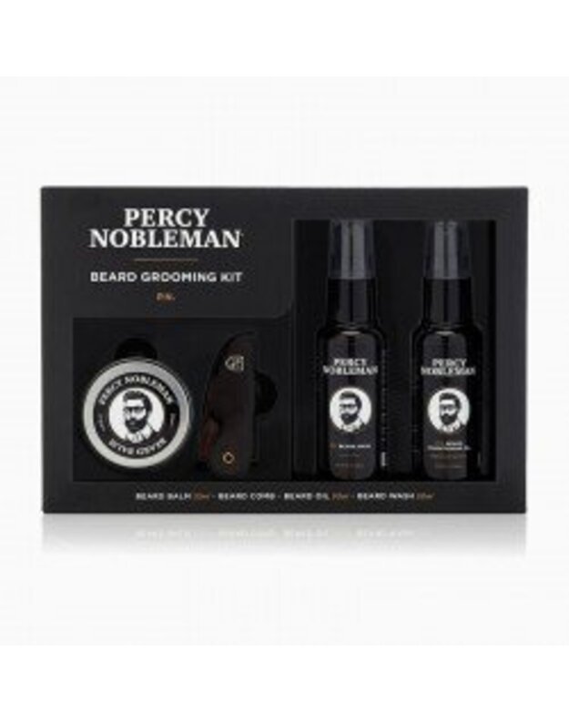 Percy Nobleman Beard Grooming Kit Barzdos Priežiūros Rinkinys, 1 vnt