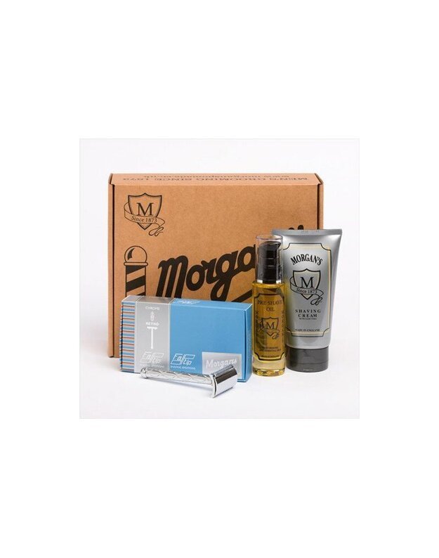 Skutimosi priežiūros priemonių rinkinys Morgans Pomade Gentlemen's Shaving Gift Set, 1vnt.