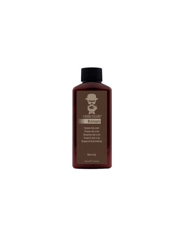 Barba Italiana Tri - Action Michelangelo Šampūnas plaukams nuo pleiskanų, 100 ml