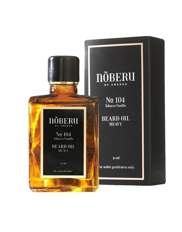 Noberu No 104 Beard Oil Heavy Tobacco Vanilla Maitinantis Barzdos Aliejus, 30 ml