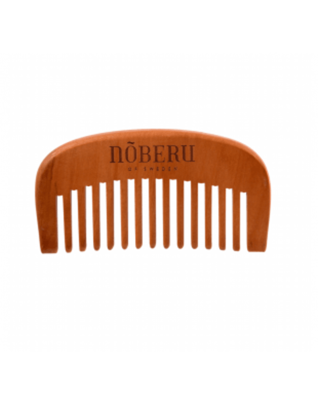 Noberu Premium Pear Wood Beard Comb Barzdos Šukos