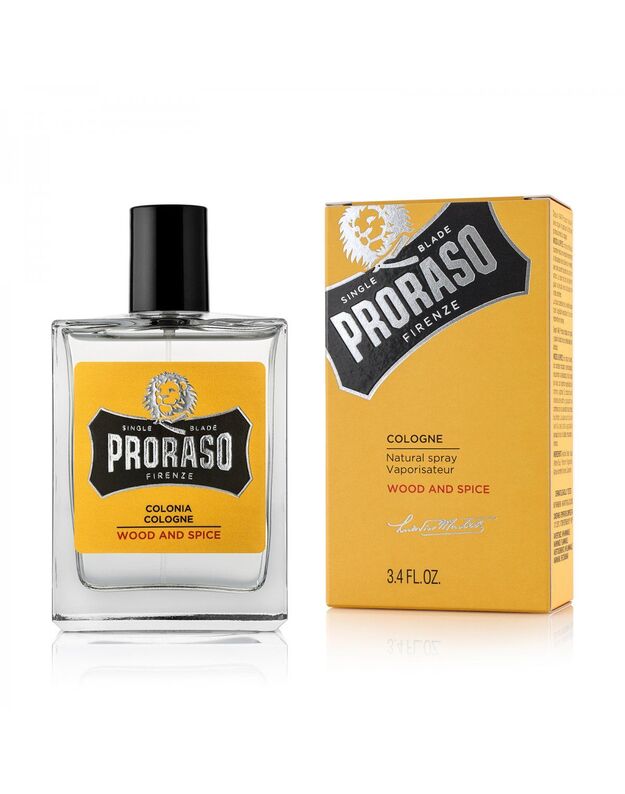 Proraso Wood & Spice Eau de Cologne Odekolonas, 100 ml