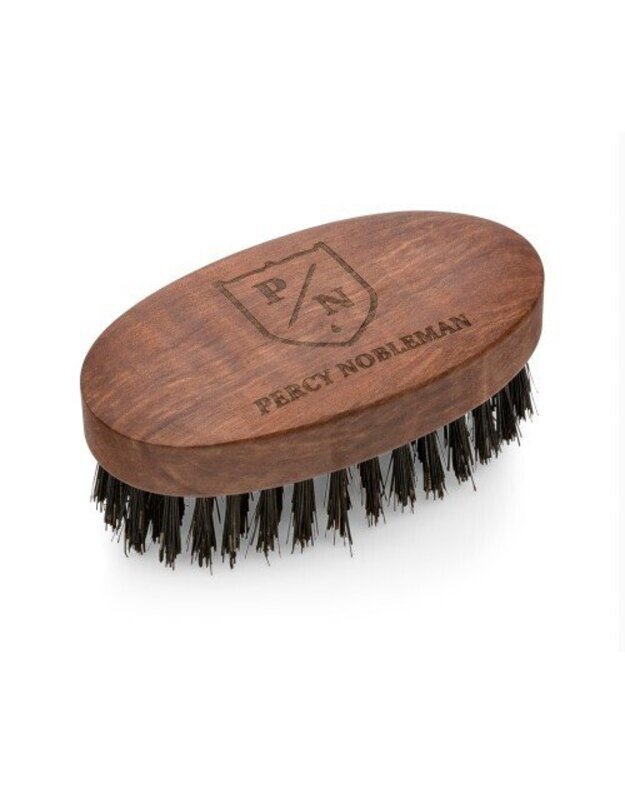 Percy Nobleman Vegan Friendly Beard Brush Barzdos šepetys su sintetiniais šeriais, 1vnt