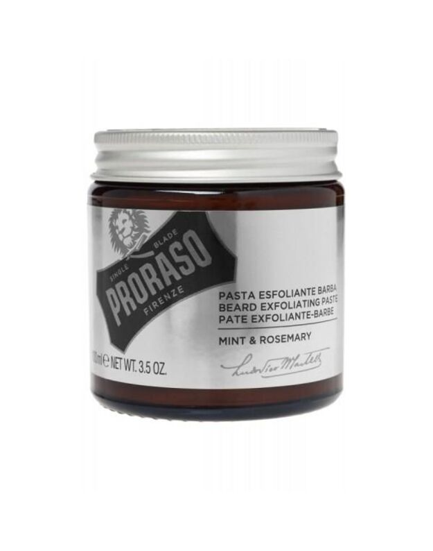 Proraso Beard Exfoliating Scrub Mėtų Ir Rozmarinų Aromato Barzdos Šveitiklis, 100 ml