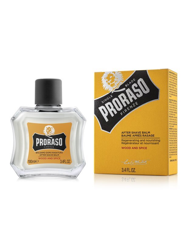 Proraso Wood & Spice After Shave Balm Balzamas Po Skutimosi, 100 ml