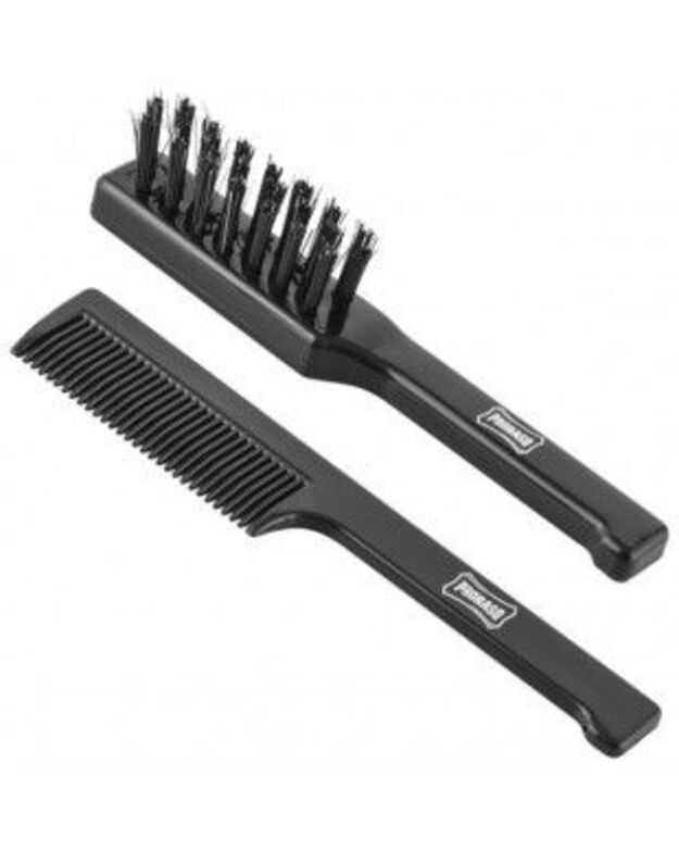 Proraso Moustache Brush & Beard Comb Set Senojo Stiliaus Ūsų Šepetėlių Rinkinys, 1 vnt