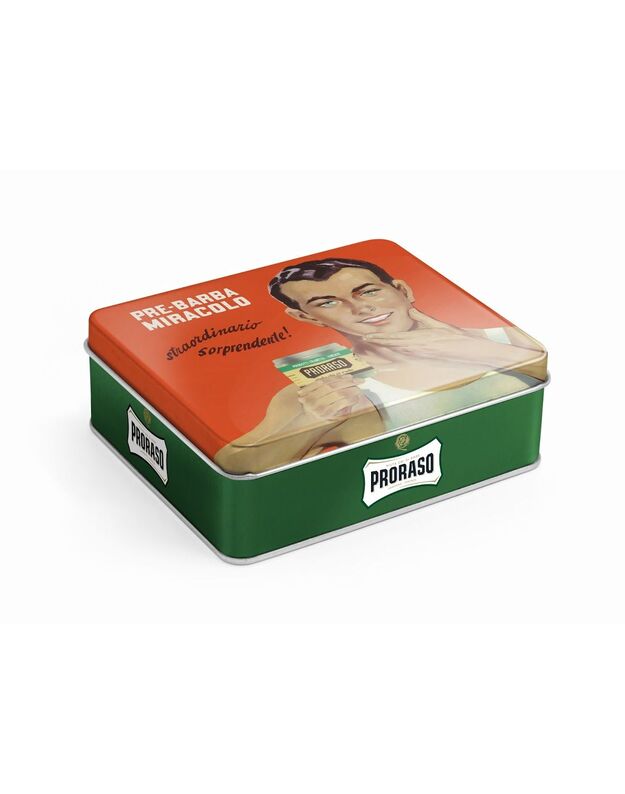 Proraso Gino Vintage Shaving Kit Vintažinis Skutimosi Rinkinys 