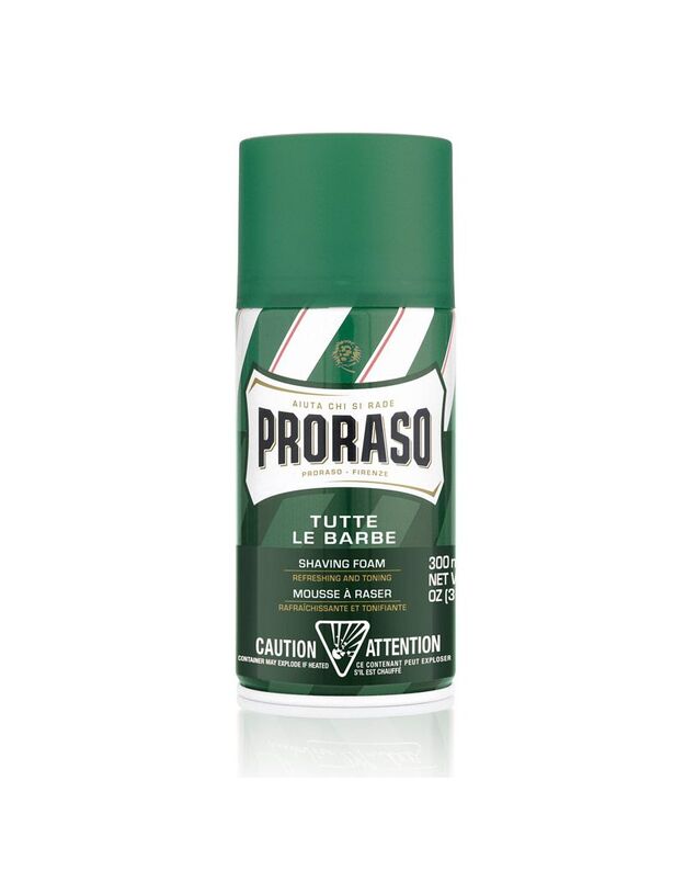 Proraso Green Line Shaving Foam Gaivinančios Skutimosi Putos, 300 ml