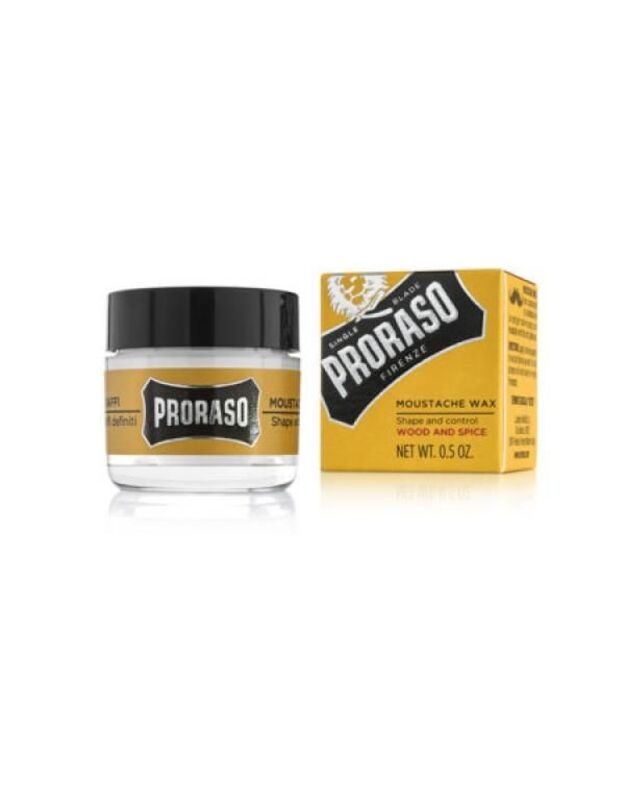 Proraso Wood & Spice Moustache Wax Ūsų Vaškas, 15 ml